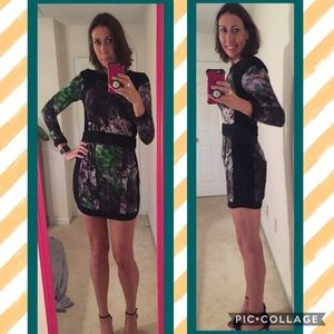 Charlie Jade long sleeve quilted mini dress